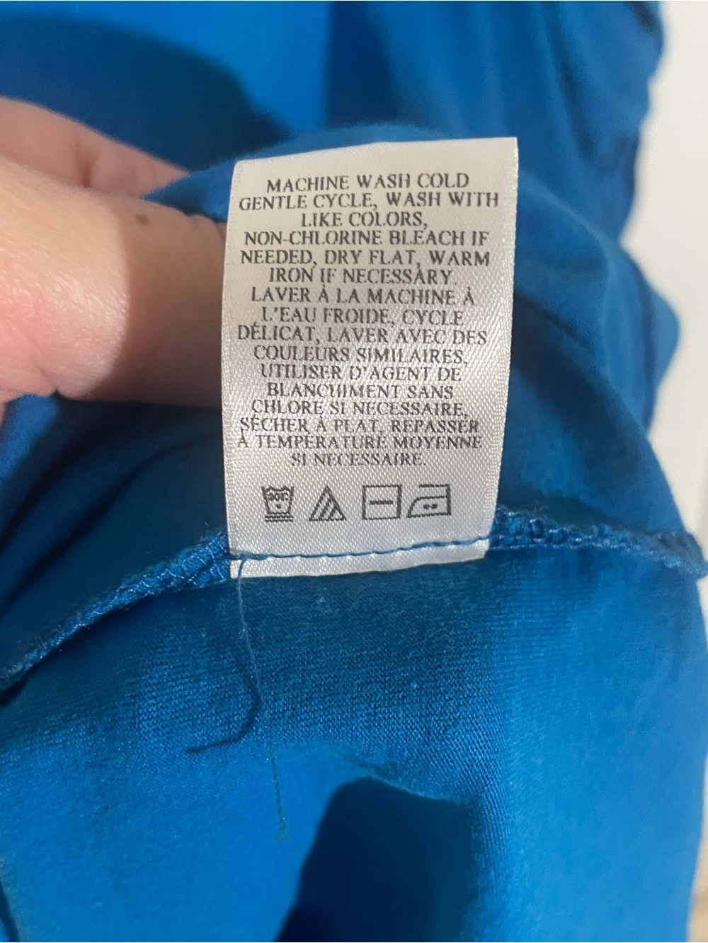 A.L.C. Top Shirt Tshirt XSmall XS Puff-Sleeve Crew Neck Blue Cotton Feminine - Picture 8 of 9